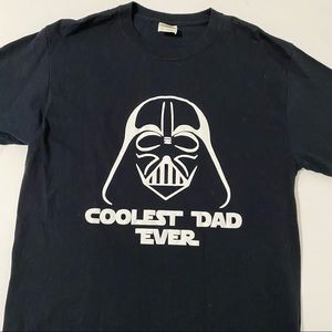 Father’s Day T-Shirt, Darth Vader, Star Wars, Black Size M.